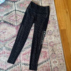 Peloton Black Leopard Print Leggings